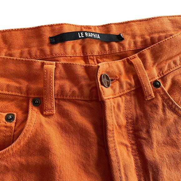 JACQUEMUS: Men's Orange "Le Raphia" Jeans - 30 - Picture 1 of 6